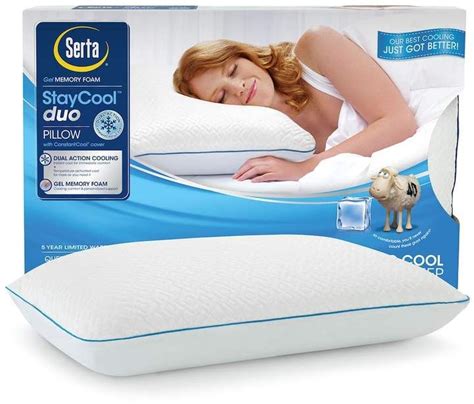 Sleep peacefully and comfortably with Serta's magic gel bed pillow.